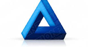 Download 3dtriangle05 blue PowerPoint Graphic and other software plugins for Microsoft PowerPoint