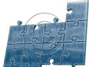 Puzzle 11 Blue Sketch PPT PowerPoint picture photo