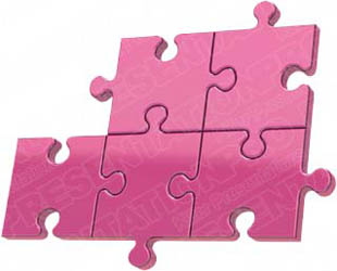 Download puzzle 5 pink PowerPoint Graphic and other software plugins for Microsoft PowerPoint