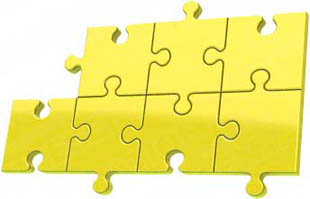Download puzzle 7 yellow PowerPoint Graphic and other software plugins for Microsoft PowerPoint