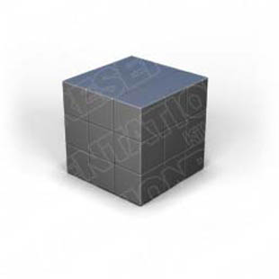 Download puzzle cube 1 gray PowerPoint Graphic and other software plugins for Microsoft PowerPoint