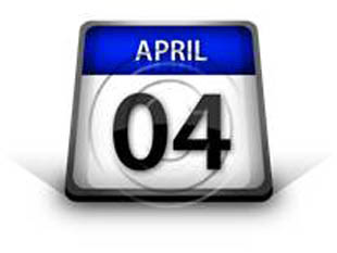 Calendar April 04 PPT PowerPoint Image Picture