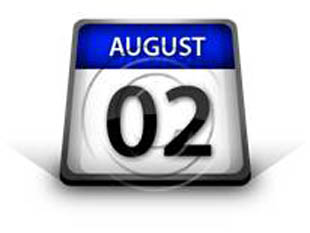 Calendar August02 PPT PowerPoint Image Picture