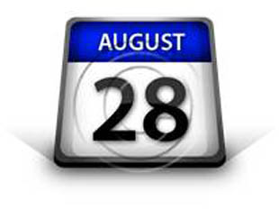 Calendar August28 PPT PowerPoint Image Picture