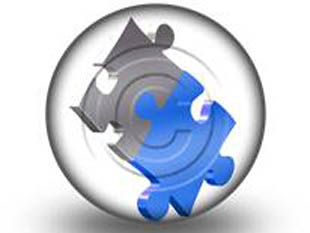 Blue Gray Puzzle S PPT PowerPoint Image Picture