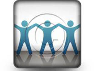 Celebrating Teamwork Squarelue Square PPT PowerPoint Image Picture