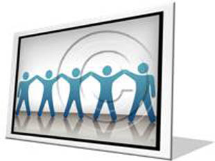 Celebrating Teamwork Blue F PPT PowerPoint Image Picture