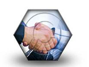 Corporate Hand Shake HEX PPT PowerPoint Image Picture