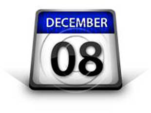 Calendar December 08 PPT PowerPoint Image Picture