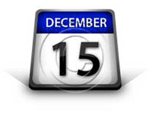 Calendar December 15 PPT PowerPoint Image Picture