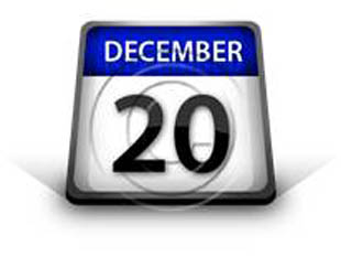 Calendar December 20 PPT PowerPoint Image Picture
