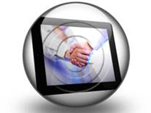 Digital Handshake-c PPT PowerPoint Image Picture