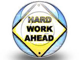 Hard Work Ahead Circle Color Pencil PPT PowerPoint Image Picture
