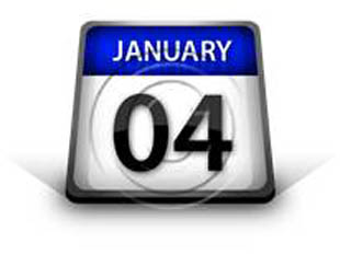 Calendar January 04 PPT PowerPoint Image Picture
