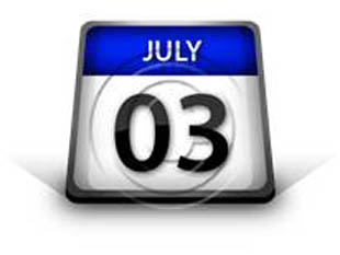 Calendar July 03 PPT PowerPoint Image Picture