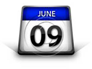 Calendar June 09 PPT PowerPoint Image Picture