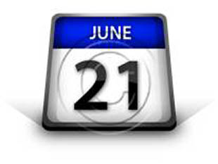 Calendar June 21 PPT PowerPoint Image Picture