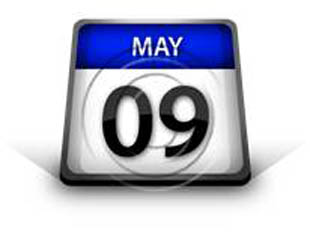 Calendar May 09 PPT PowerPoint Image Picture