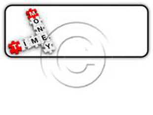 Money Time Puzzle Rectangle PPT PowerPoint Image Picture