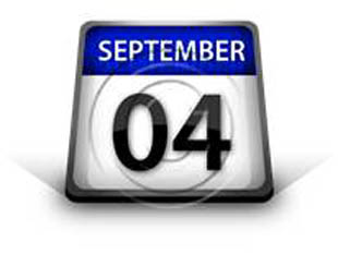 Calendar September 04 PPT PowerPoint Image Picture