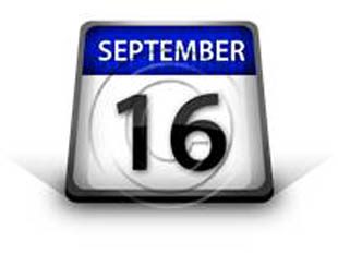 Calendar September 16 PPT PowerPoint Image Picture