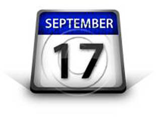 Calendar September 17 PPT PowerPoint Image Picture