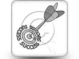 Success On Target Square Square Sketch PPT PowerPoint Image Picture