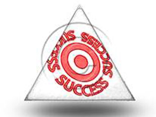 Success On Target TRI Color Pen PPT PowerPoint Image Picture