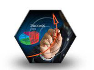 Success Pie Arrow Hex PPT PowerPoint Image Picture