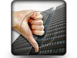 thumbs down building2 PPT PowerPoint Image Picture