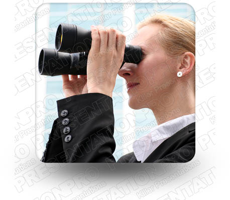 Binoculars 01 Square PPT PowerPoint Image Picture