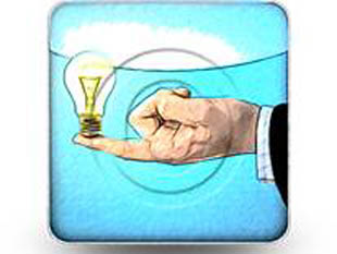 Bright Idea Square Color Pencil PPT PowerPoint Image Picture