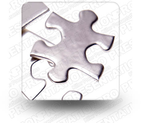 Puzzle Piece 01 Square PPT PowerPoint Image Picture