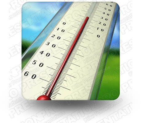 Thermometer 01 Square PPT PowerPoint Image Picture