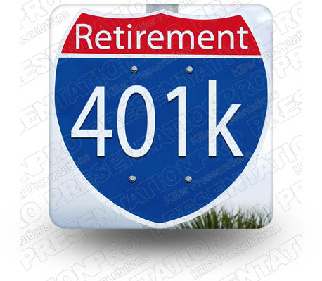 401K Sign 02 Square PPT PowerPoint Image Picture