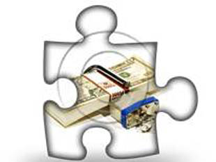 Money Lock PUZ PPT PowerPoint Image Picture