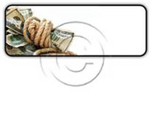 dollar bills tied with rope Rectangle PPT PowerPoint Image Picture