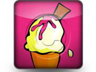 Ice Cream Fun Square PPT PowerPoint Image Picture