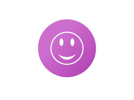 Flat Happy Face Hollow 01 Circle PPT PowerPoint Image Picture
