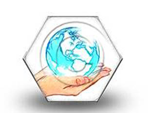 Globe In Hand Color Pencil HEX PPT PowerPoint Image Picture