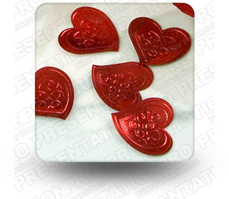 Hearts 04 Square PPT PowerPoint Image Picture