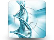 DNA Helix 01 Square PPT PowerPoint Image Picture