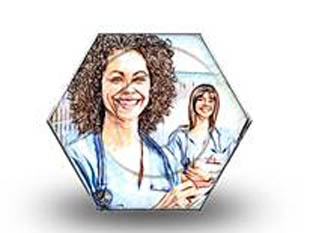 Nurses Color Pencil HEX PPT PowerPoint Image Picture