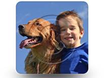 Dog Boy 01 Square PPT PowerPoint Image Picture
