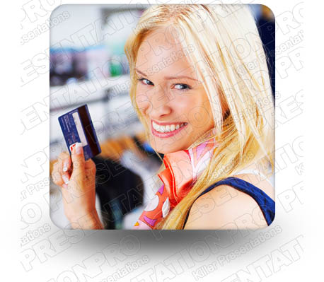 Shopping Credit 01 Square PPT PowerPoint Image Picture
