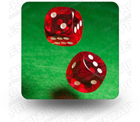 Gamble Dice 02 Square PPT PowerPoint Image Picture