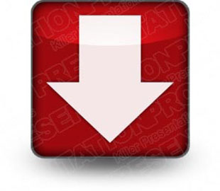 Download arrow down red PowerPoint Icon and other software plugins for Microsoft PowerPoint