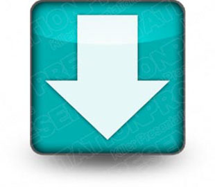 Download arrow down teal PowerPoint Icon and other software plugins for Microsoft PowerPoint