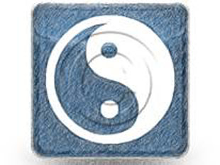 YinYang Blue Color Pen PPT PowerPoint Image Picture