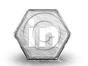 LinkedIn Hex Sketch PPT PowerPoint Image Picture